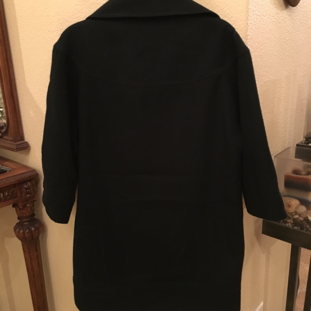 ASOS Women Maternity Black Wool Blend Peacoat Jacket Size 6 - Picture 6 of 6